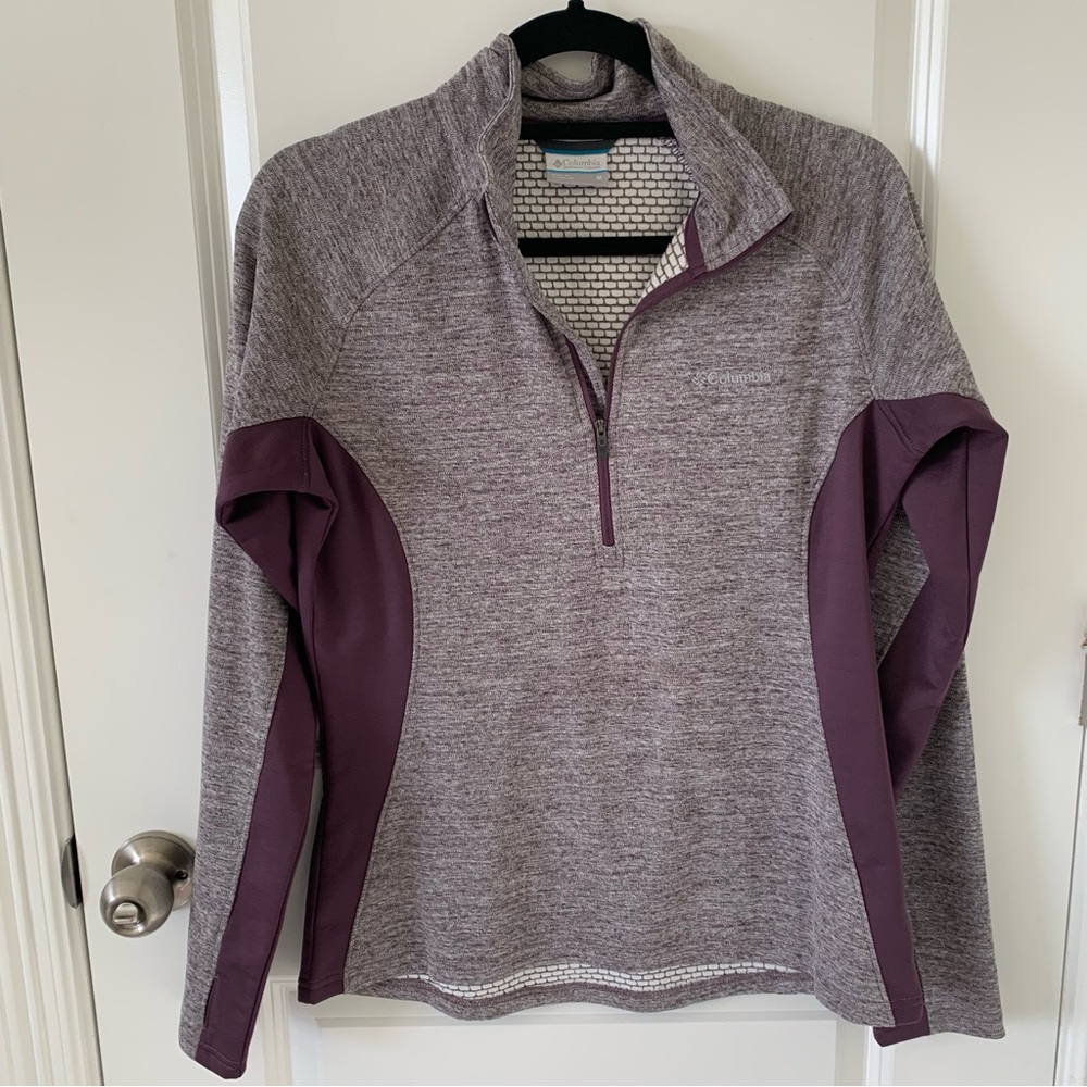 3 for $15 - Columbia Purple Heather 1/4 Zip Pull Over